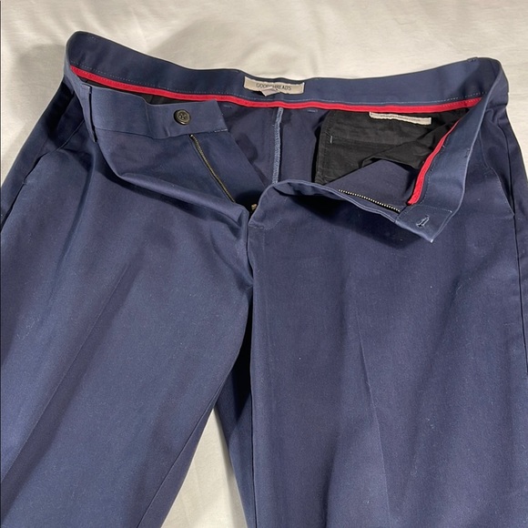Goodthreads mens navy blue Straight fit flat chino pants - size 38x32 - Picture 8 of 12